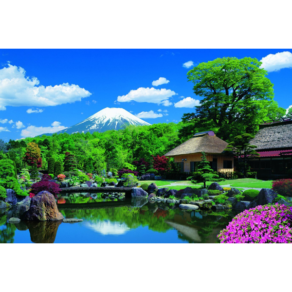 ＜イオンのキッズ通販＞ ジグソーパズルなら 富士山と忍野村-山梨画像