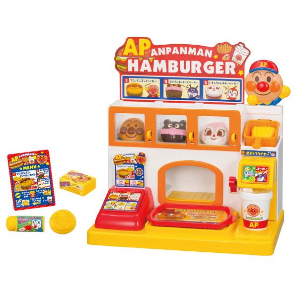 ＜イオンのキッズ通販＞ 知的玩具なら アンパンマン おしゃべりハンバーガー屋さん
